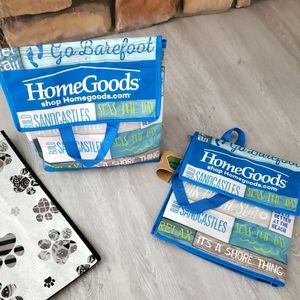 Insulated Beachy Coastal Cooler Shopping zippered Bag.